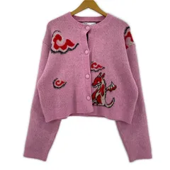 ZARA ザラ デザイン ニットカーディガン sizeEUR L/ピンク