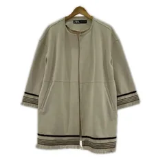 ZARA ザラ 七分袖 フェイクスエードジャケット sizeEUR S/ライトベージュ系