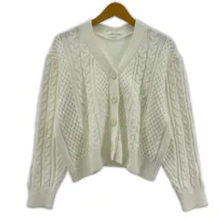 SNIDEL HOME スナイデル ホーム Vネック ニットカーディガン sizeF/アイボリー