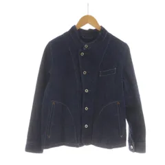 ジョンブル JOHNBULL デニムジャケット 上着 S 青 ブルー 長袖 ノーカラー /RRのサムネイル