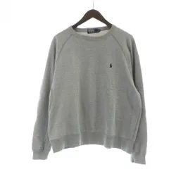 ポロ バイ ラルフローレン Polo by Ralph Lauren トレーナー スウェット 長袖 ラグラン 裏毛 ロゴ L グレー ■GY14 /MQ