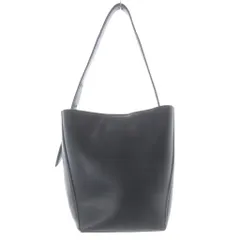 ザラ ZARA バケットバッグ シングルハンドル レザー 黒