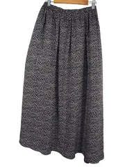 k03250303034　Kobe Lettuce　サイズ表記無し　黒×白　　スカート　ロング/マキシ　春夏