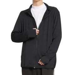 【新品】 [ＰＡＦＨＬ] uvカットパーカー メンズ 黒 ラッシュガード 日焼け防止 薄手 通気性 ストレッチ性 紫外線対策 夏パーカー (2088男性用ブラック,L) 0