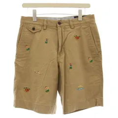 ポロ ラルフローレン POLO RALPH LAUREN ショートパンツ ハーフパンツ アロハ 刺繍 28 ベージュ /☆G