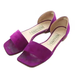 ネブローニ Nebuloni サンダル 36 23cm 23.5cm 紫 パープル スクエアトゥ フラット /RI ■OS