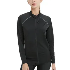 【新品】 [Nesseo] ラッシュガード ラッシュパーカー レディース 長袖 水着 パーカー 体型カバー 水陸両用 接触冷感 紫外線対策 UVカット UPF50+ 大きいサイズ 夏服 海 1161-blk-gr-XL 0