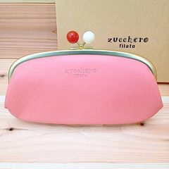 Zucchero 長財布 レディース 本革 がま口 箱 なが財布 未使用 新品