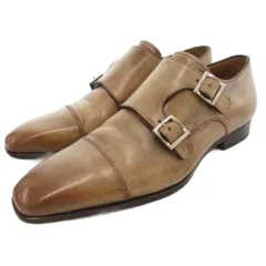 フランチェスコ ベニーニョ Francesco Benigno ビジネスシューズ 革靴 5.5 ダブルモンク レザー 茶 ブラウン /AEのサムネイル