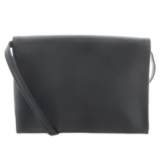 クラネ CLANE ショルダーバッグ レザー ロゴ 黒