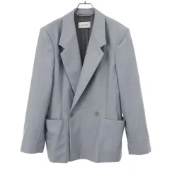 LEMAIRE ルメール 25SS ダブルブレストテーラードジャケット JA1073 LF414 ブルー 36