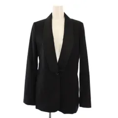 シーバイクロエ SEE BY CHLOE ショールカラージャケット アウター シングル 総裏地 ウール ワンカラー 切替 I40 黒 ブラック /BBのサムネイル
