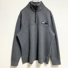 古着 used　OCEANCOAST　長袖ハーフジップスウェット　ハイネックトレーナー　ダークグレー　秋冬服　Mサイズ