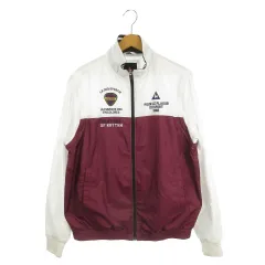 ルコックスポルティフ le coq sportif GOLF COLLECTION ウィンドブレーカー ジャケット 2way ベスト 長袖 ロゴ刺繍 LL 白 ホワイト /AH5 ■ECD001
