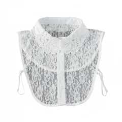 [RED RAY] [レッドレイ] 付け襟 レディース つけ襟 重ね着 レイヤード シャツ レース おしゃれ 可爱い フリル ハイネック 角襟 付け衿 かわいい カワイイ 可愛い オシャレ お洒落 かっこいい カッコイイ 人気 にんき  [ホワイト（レース）]