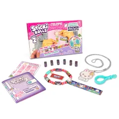 Sticki Rollsペンダントパック | おもちゃのペンダントとブレスレット付きの120枚の専用ウェアラブル共有可能ステッカー|収集して共有|対象年齢5歳以上|シリーズ2 - Cora & BeeBee [シリーズ2 - Cora & Beebee]