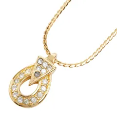 ディオール CDロゴ ゴールド メッキ ラインストーン レディース Dior【1-0260920】