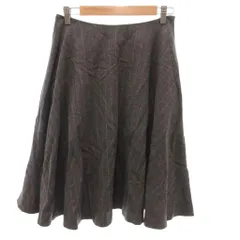 ガリャルダガランテ GALLARDAGALANTE フレアスカート ひざ丈 ストライプ柄 1 グレー /KR ■GY06