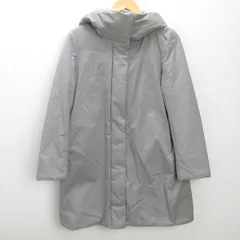 t■ユニクロ/UNIQLO ハイブリッドダウンコクーンコート■灰【レディースM】LADIES/29【中古】