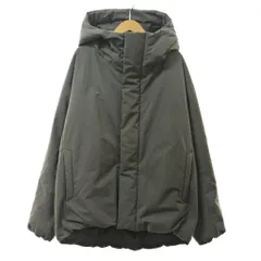 無印良品 良品計画 中綿ジャケット フーデット フーディ ジップアップ L グレー系 0213