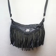 Harley-Davidson ハーレーダビッドソン レザーバッグ ショルダーバッグ フリンジ 古着 vintage アメカジのサムネイル