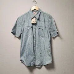 L リーバイス ウェスタン 半袖 デニム シャツ 텍あり