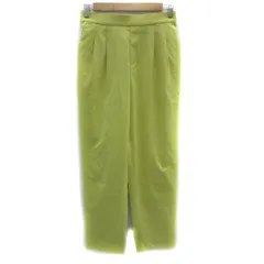 グローバルワーク GLOBAL WORK テーパードパンツ アンクル丈 無地 L 黄色 イエロー /YS45