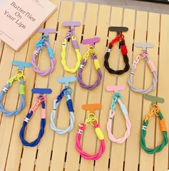 カラフル スマホハンドストラップ スマホストラップ 手首ストラップ 落下防止 韓国風 スマホアクセサリー おしゃれ