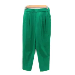 グローバルワーク GLOBAL WORK テーパードパンツ アンクル丈 無地 S グリーン 緑 /SY13