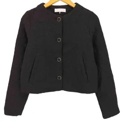 ザラ ZARA ノーカラー キルティングジャケット レディース import：S 