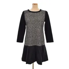 ギャラリービスコンティ GALLERY VISCONTI ワンピース 長袖 ひざ丈 フレア 3 黒 ブラック ■ECD001