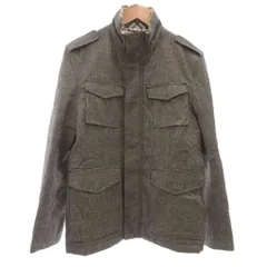 バーバリーブラックレーベル BURBERRY BLACK LABEL スタンドカラーウールジャケット コート M ミドル ハーフ丈 フード収納可能 グレンチェック グレー /ML ■ECD001