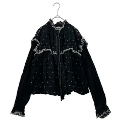 ISABEL MARANT(イザベルマラン) Ethnic Embroidered Stand Collar Cotton Dress エスニック 刺繍 スタンドカラー コットン ワンピース 36(S程度) ブラック サイドポケットのサムネイル