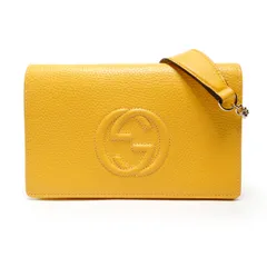 GUCCI グッチ ショルダーバッグ ソーホー Gステッチ チェーンウォレット【中古】