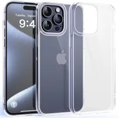 iPhone 15 Pro用耐衝撃ケース 米軍MIL規格 クリア 216K412