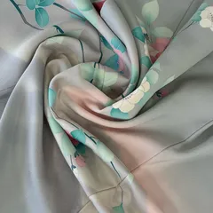 付下げ 友禅 裄65 上品な染め 紋無し 正絹 着物 MK-4702