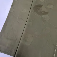 色無地 単衣 胴抜き 上品な地紋 一つ紋 正絹 着物 MK-4750