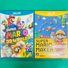 【2点セット】WiiU  スーパーマリオ3Ⅾワールド スーパーマリオメーカー  任天堂 Nintendo ニンテンドー