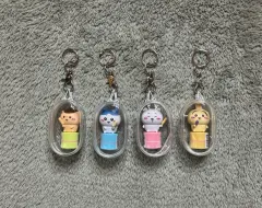 (セット) ちいかわ スタンプ ハンコ ちいかわ ハチワレ うさぎ くりまんじゅう キーホルダー フィギュア
