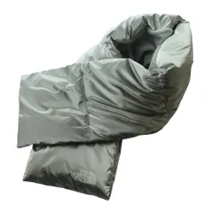 ザノースフェイス THE NORTH FACE T-BALL MUFFLER ダウンマフラー ロゴ シルバーカラー ■GY19