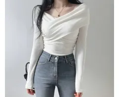 ツイストオフショルダーニット/ツイストニット/オフショルダー/オフショルダーニット/ニット/ably