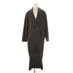 ザラ ZARA チェスターコート ロング ダブル XS 茶 ブラウン /CK38 ■GY99