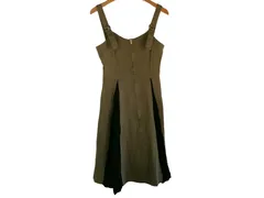 k05250306088　Lovetoxic　Lサイズ　カーキ×黒　160サイズ程度　ワンピース or ドレス　ジャンパースカート　通年