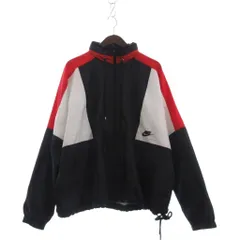 ナイキ NIKE AS M NSW JKT WVN RE-ISSUE ジャケット ブルゾン 長袖 フルジップ AQ1891-010 黒 ブラック 白 ホワイト 赤 レッド L