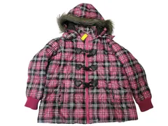 k05250306021　JOYNANA　130サイズ　ピンク×黒　　アウター　ダウン,中綿ジャケット/コート　秋冬