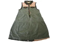 k05250306012　KP kid's stuff　120サイズ　緑×茶×ピンク×水色×黄×オレンジ　　ワンピース or ドレス　ジャンパースカート　秋冬