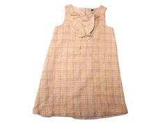 k05250306004　JANIE AND JACK　5　白×ピンク×黄色×水色　110サイズ程度　ワンピース or ドレス　ワンピース　秋冬