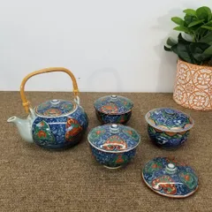 有田焼   来客用 茶器セット　瑞窯  　仁窯内　急須　蓋付き湯呑 A7556A08