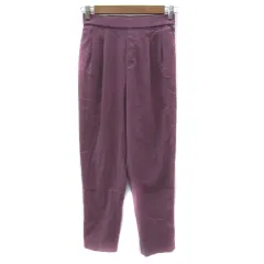 グローバルワーク GLOBAL WORK テーパードパンツ アンクル丈 無地 S ピンク /YS16