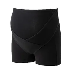 [犬印本舗] 肌にやさしいお腹を支えるパンツ妊婦帯 ブラック L HB8431 0